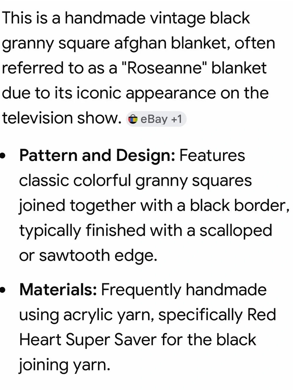 Vtg. Granny Sq. “Rosanne” Handmade Blanket - great colors & condition!!! 54”x62”